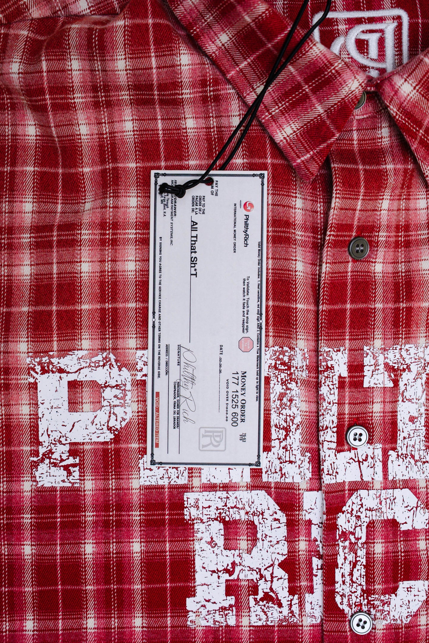 PhilthyRich Flannel - Red